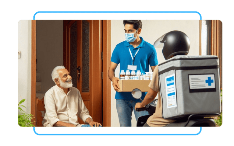 Convenient delivery of medicine and essential healthcare supplies directly to your doorstep in Gurgaon (Care with Fair Healthcare)